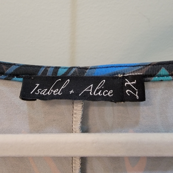 Isabel + Alice Faux Wrap Top 2X - Picture 3 of 4